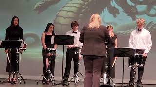 Croatan High School ❤️ Croatan Band 🎵 Fall Band Concert  Percussion Ensemble  Hydra [upl. by Nelly]