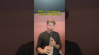 POV Clarinetist in Orchestra Rehearsal clarinet [upl. by Aeki819]