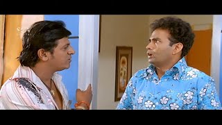 Shivarajkumar Brings Heroine into room  Comedy Scene  Survin Chawla  Sharan  Paramesha Panwala [upl. by Charron]