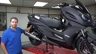 YASUNI Exhaust Kymco KXCT 300 Assembly Tutorial [upl. by Rustie]