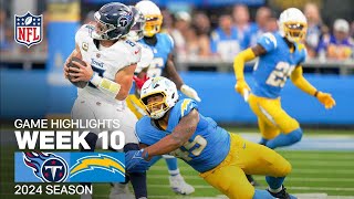 Tennessee Titans vs Los Angeles Chargers  2024 Week 10 Game Highlights [upl. by Thetis198]