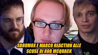 Sdrumox e Marco Merrino discutono sulle scuse di Rob McQuack [upl. by Adnac]