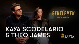 Kaya Scodelario and Theo James on the heightened world of Guy Ritchies The Gentlemen  BAFTA [upl. by Berky]