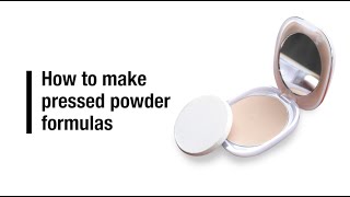 How to make pressed powder formulas [upl. by Daahsar]