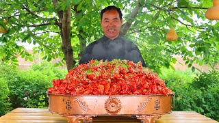 Indian Style Crayfish Recipe Crayfish With Garlic Everyone Loves It  Uncle Rural Gourmet [upl. by Halilahk]