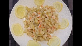 Salade aux artichauts et aux crevettes [upl. by Yrailih865]