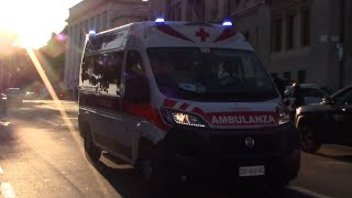 COVID19 182Ambulanza CRI Imperia in sirena [upl. by Yahs]