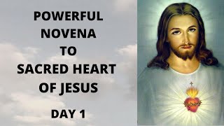 NOVENA TO THE SACRED HEART OF JESUS Day 1 POWER OF PRAYER [upl. by Teemus691]