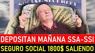 Depositan Mañana 1800 del Seguro Social SSA SSI SSDI – Buenas Noticias para Adultos Mayores [upl. by Htieh]