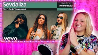 SEVDALIZA  ALIBI  Live From Vevo Studios ft PABLLO VITTAR YSEULT  Reaction [upl. by Ollehto]