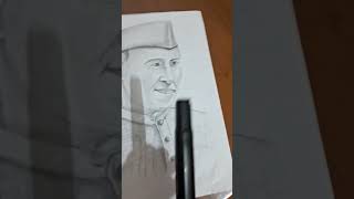 Nehru drawing trending drawing shorts [upl. by Hgiel]