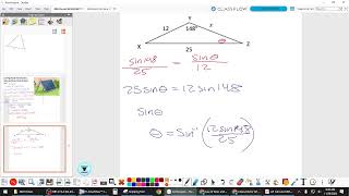 1120 Accel Geo Applied Law of Sines and Cosines [upl. by Vasti]