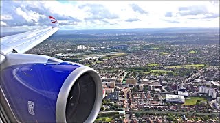 British Airways Airbus A350 Beautiful Approach amp Landing  London Heathrow LHR [upl. by Rorrys657]