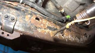 Most satisfying video Silverado Frame rust removal RUST PROOF STUDY [upl. by Aleekat]