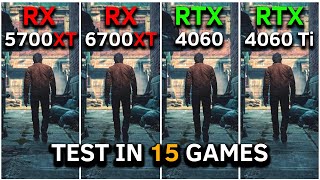 RX 5700 XT vs RX 6700 XT vs RTX 4060 vs RTX 4060 Ti  Test In 15 Games at 1080p  2024 [upl. by Acireit]