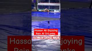 Hassan Ali Enjoying Rain SriLanka StadiumAsia Cup 2023 [upl. by Ninaj]