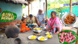 CHICKEN FEET KHICHDI  traditional chicken liver gravy and chicken leg hotchpotch recipe [upl. by Siugram]