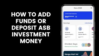 How to Add Funds or Deposit ASB Investment Money in the myASNB App [upl. by Annel]