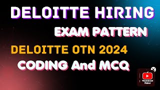 DELOITTE EXAM PATTERN 2024 RELEASED  DELOITTE HIRING 2023  2024 Batch OFFCAMPUS [upl. by Allicsirp]