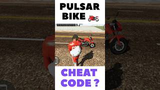 Pulsar bike cheat code  Indian bike driving 3d shortviral 🤑 [upl. by Yemarej351]