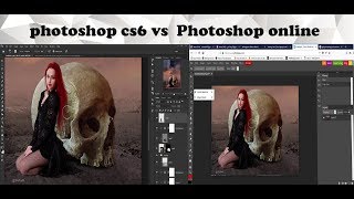 Photoshop Cs6 Vs Photoshop Online Used Now [upl. by Tichonn]