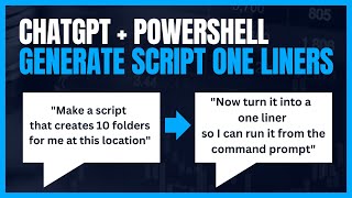 Use ChatGPT to Create PowerShell OneLiners amp Run Scripts Directly From the Command Line  Save Time [upl. by Dunlavy]