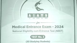 All India Aakash Test Series for NEET AIATS3NEET2024 XII studying [upl. by Ikoek977]