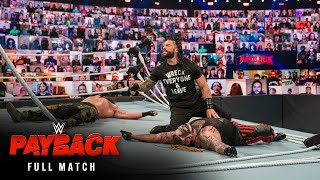 FULL MATCH quotThe Fiendquot vs Reigns vs Strowman — Universal Title Triple Threat Match Payback 2020 [upl. by Patnode731]