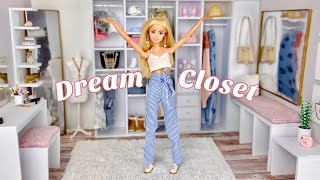 DIY Barbie Doll Walkin Dream Closet amp Vanity [upl. by Selyn]