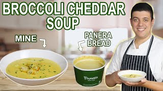 Creamy Panera Broccoli Cheddar Soup Recipe [upl. by Ynnek]