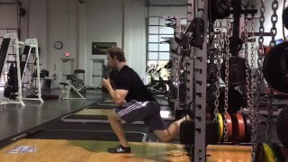 Goblet Bulgarian SquatLunge on Rings [upl. by Alaikim671]