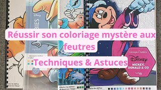 Réussir son coloriage mystère aux feutres  Techniques amp Astuces [upl. by Ymorej]