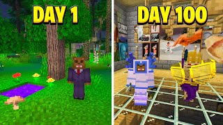 I Survived 100 Days In The Minecraft Twilight Forest Heres What Happened [upl. by Artimid]