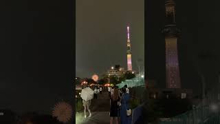 Sumidagawa fireworks festival 2024 hanabi japan fireworks summerfestival tokyo skytree [upl. by Halyhs749]