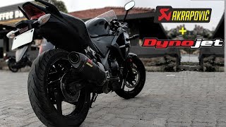 Finally The Performance Modified CBR250R  Akrapovic amp Dynojet [upl. by Britt]