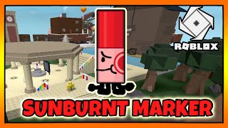 How to get the quotSUNBURNT MARKERquot BADGE in FIND THE MARKERS  Roblox [upl. by Rakso]