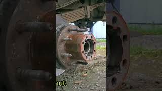 GMC Chevy 25003500 rear wheel oil seal replacement link to full video below [upl. by Ellak]