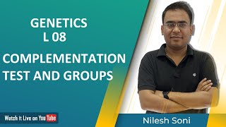 CSIR  RJ SET MH SET  GENETICS L08 Complementation Test Complementation Groups By NILESH SONI [upl. by Esirtal763]