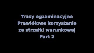 Prawidłowe korzystanie z zielonej strzałki warunkowej 2 egzamin na prawo jazdy [upl. by Onyx]