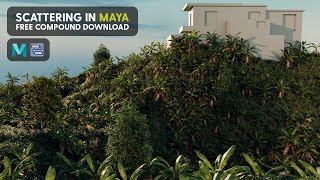 Scattering made easy in Maya  Free download [upl. by Saul]