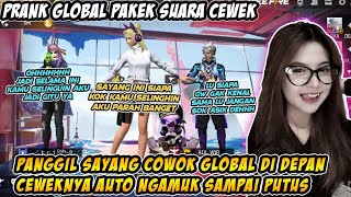 PRANK GLOBAL SUARA CEWEK KETEMU DUO BUCIN NGAKU JADI PACARNYA AUTO PUTUS [upl. by Akinahc]