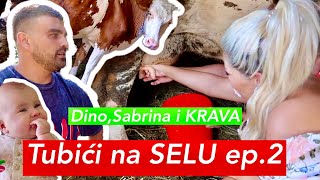 Tubici na SELU ep2 DinoSabrina i KRAVA [upl. by Nylanaj]