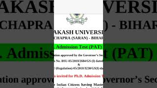 Chapra University PhD PAT 2022 Jai Prakash University January 2023 [upl. by Neehs]