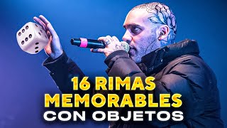 16 RIMAS MEMORABLES DEL FREESTYLE CON OBJETOS [upl. by Ostraw]