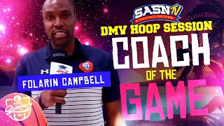 DMV Hoop Session Interviews Coach Folarin Campbell [upl. by Llehcnom306]