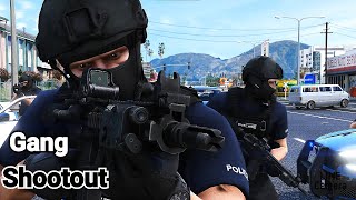 Gang Shootout  GTA 5 SWAT Movie 4K Machinima [upl. by Kizzee]