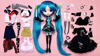 Pullip Doll Hatsune Miku Dress Up [upl. by Ellekim504]