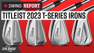 2023 Titleist TSeries Irons  T350 T200 T150 T100  Swing Report [upl. by Axe478]