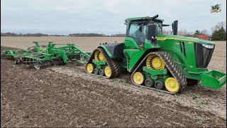 Ripping Fields amp Flying Drones  John Deere 9RX 640 Tractor amp 2730 Disk Ripper [upl. by Lawan]