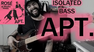 APT ROSÉ amp Bruno Mars SÓ BAIXO  ISOLATED BASS COVER [upl. by Eilloh715]